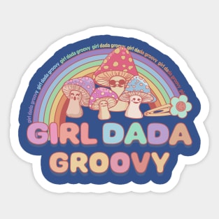 Girl DADA Groovy Sticker